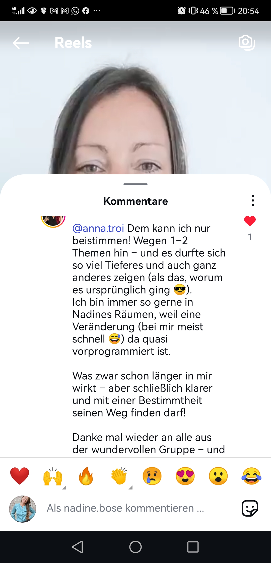 Screenshot_20250509_205442_com.instagram.android Feedback Safe online Kurs zur Verkörperung sicherer Bindung Nadine Bose Coaching & Healing